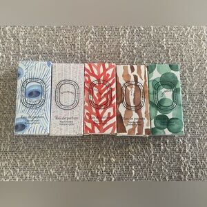 5 Diptyque Lunamaris Bois Corsé Corail EDP Lazulio Sample Spray .06oz 2ml NIB